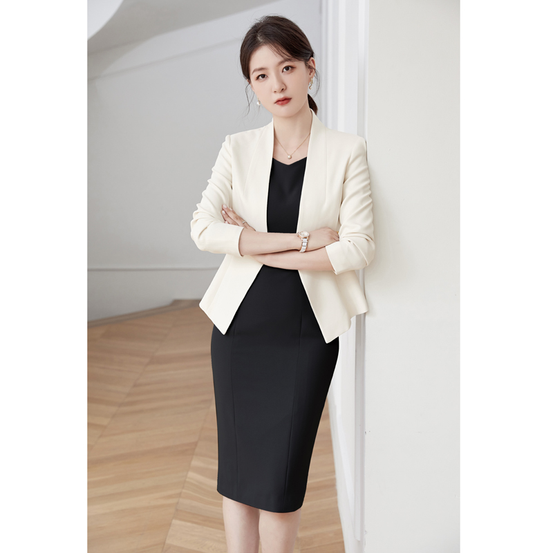 Blazer, Women's Black Dress, Host Work Uniform Suit, High-End Socialite Formal Wear, Women's Suit, Suit