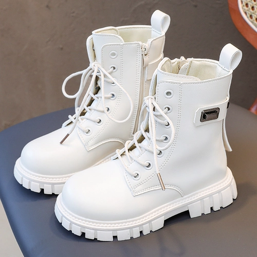 Martens, модные туфли в английском стиле, детские высокие сапоги, ботинки, в британском стиле, мягкая подошва, осенние