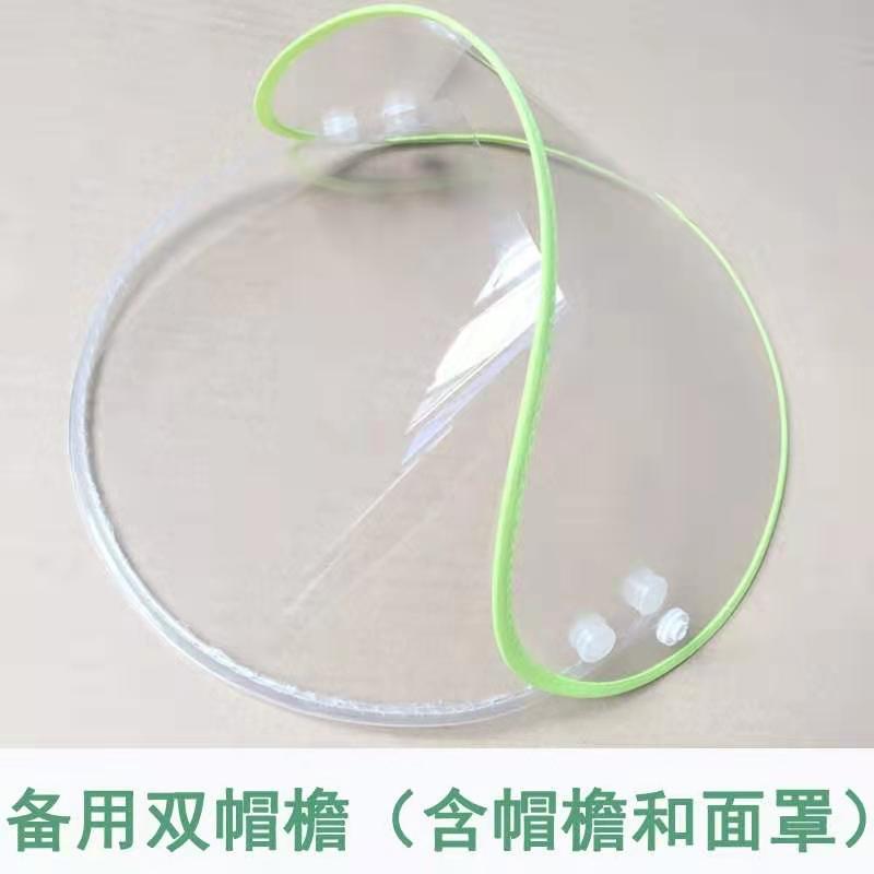 Removable double brim accessories Raincoat double brim spare (including brim and face shield)