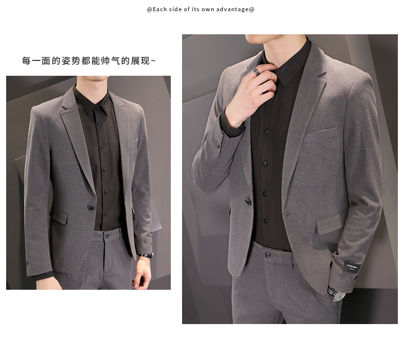 Bộ đồ vest nam phù hợp với chú rể kết hôn với áo khoác nhỏ phiên bản Hàn Quốc bộ vest nam