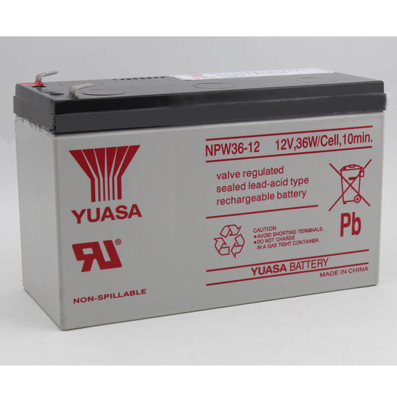 YUASA Yuasa battery NPW36-12 12V36W CELL 10MIN fire power supply Mitsubishi elevator