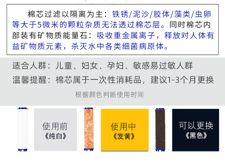 沫凌 浴室净水过滤 增压花洒喷头 图17