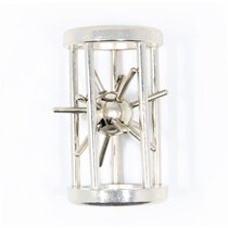 Zinc alloy magic gold unlock beneficial intelligence toy horseshoe lock four square lock magic ball gossip lock needle nine continuous Cage star