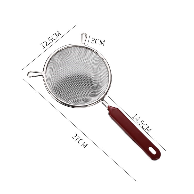 Baby Deputy food filter screen Home Ultra-dense mini-pressed fruit juicer soy milk Small number plastic baby leaking spoon