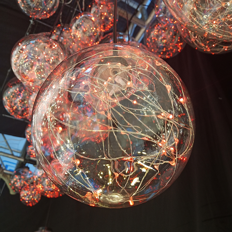 Full Star Dragon Ball starry sky Pendant Light Music Dining Room Bar Wedding Celebration Live Personality Creative Art Brass Lamp