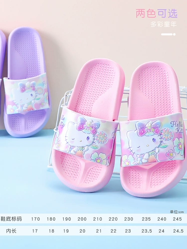 Hello kitty, нескользящие тапочки, дезодорированные слайдеры