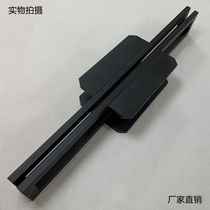 Chinese glass door handle European push-pull glass door wooden door handle thickened stainless steel handle black spot