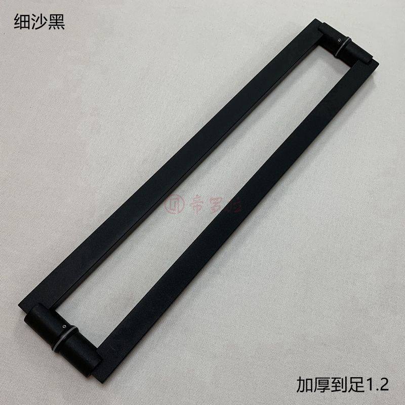 Spot glass door handle stainless steel door handle pull door wooden door handle has no frame door handle black