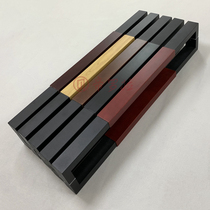 Chinese glass door handle solid wood door handle black solid log hotel Big handle wooden door handle spot