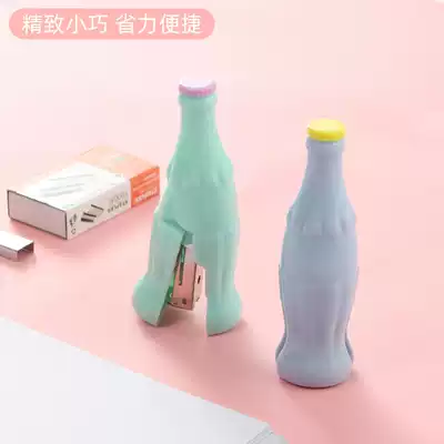 Pure Jia stapler mini trumpet for students with office hand-held stapler standard Type 12 binding machine hand-held stapler multi-function book-setting machine to send nails