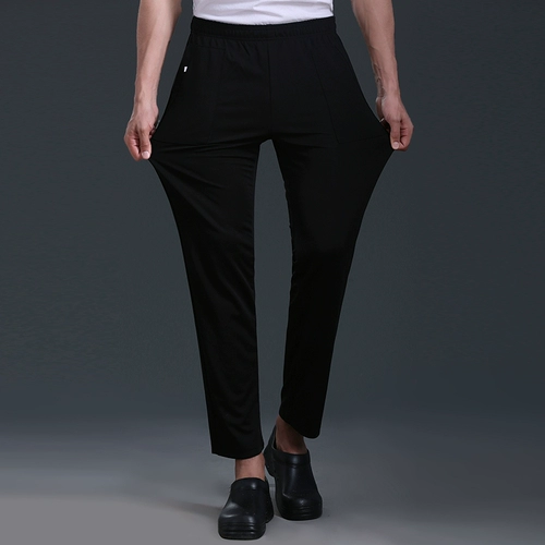 Черные рабочие эластичные штаны, увеличенная толщина