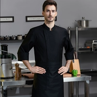 СК-рукав три четверти восьмисекционный вариант черный + черный большой фартук