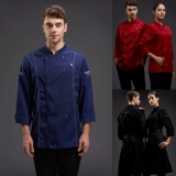 Старший шеф-повар Работа для мужчин с длинным рукавом утолщенным отель Catering Winter Kitchen Western Restaurant Chef Clothing High Story Women