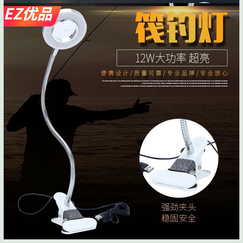 Bridge raft rod rod light night light fishing rod bridge valve small rod rod tip light LED light raft fishing light white light double head light