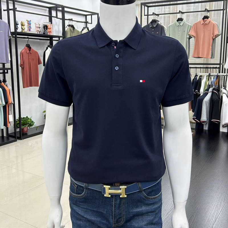 Tommy Hilfiger Short-Sleeve T-Shirt for Men, Ultra-Fine Pure Cotton, Breathable, Casual, Versatile, Fashionable Summer Shirt Tommy Hilfiger Short-Sleeve T-Shirt for Men, Ultra-Fine Pure Cotton, Breathable, Casual, Versatile, Fashionable Summer Shirt