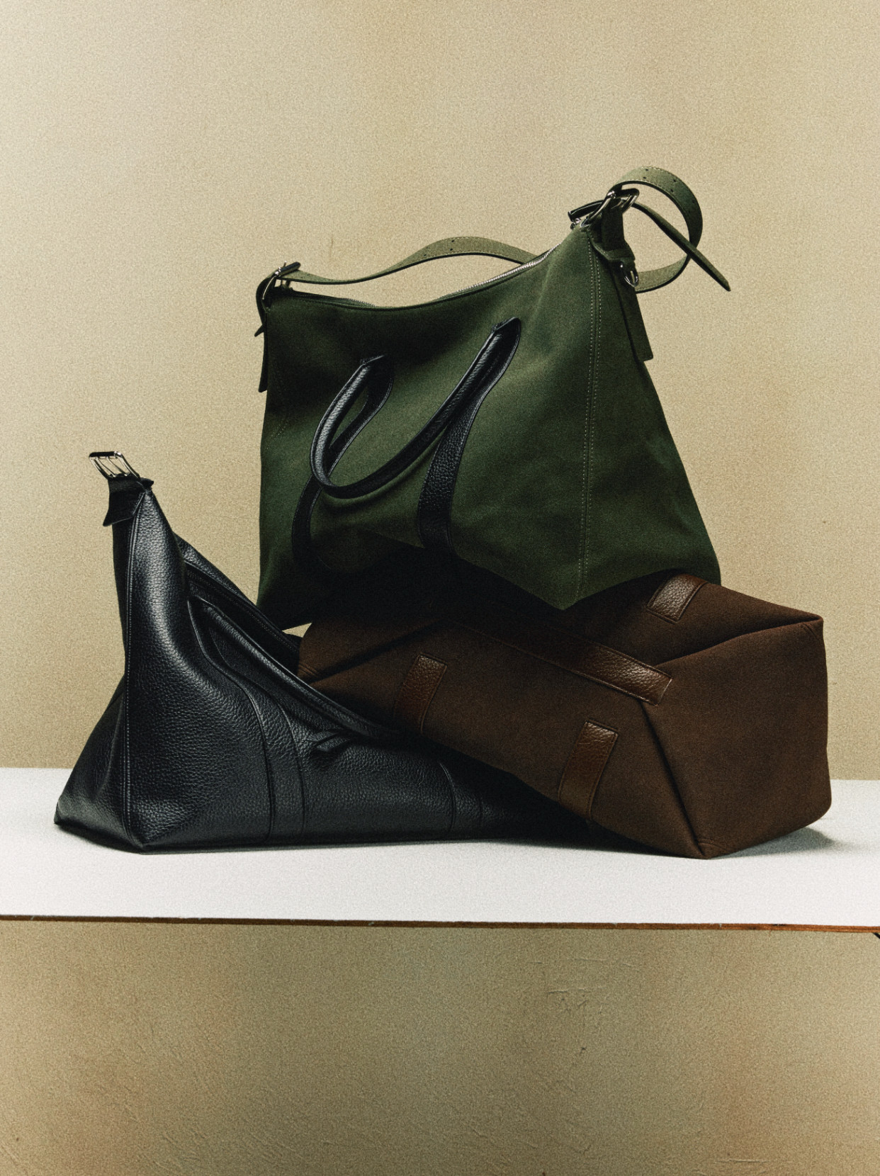 VOWPROGRESS Litchi-Grain PU Tote Shoulder Bag