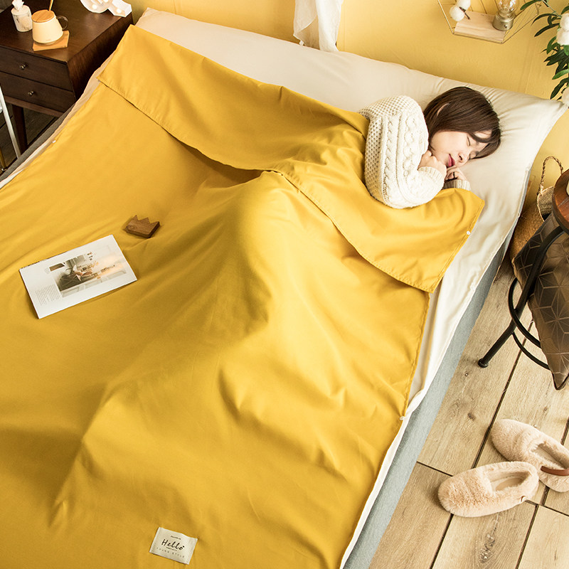 Detachable Travel Sepal Sleeping Bag Portable Double Single Guest House Tourist Bed Linen Thickened Anti-Dirty Quilt Cover Brigade Sleeping