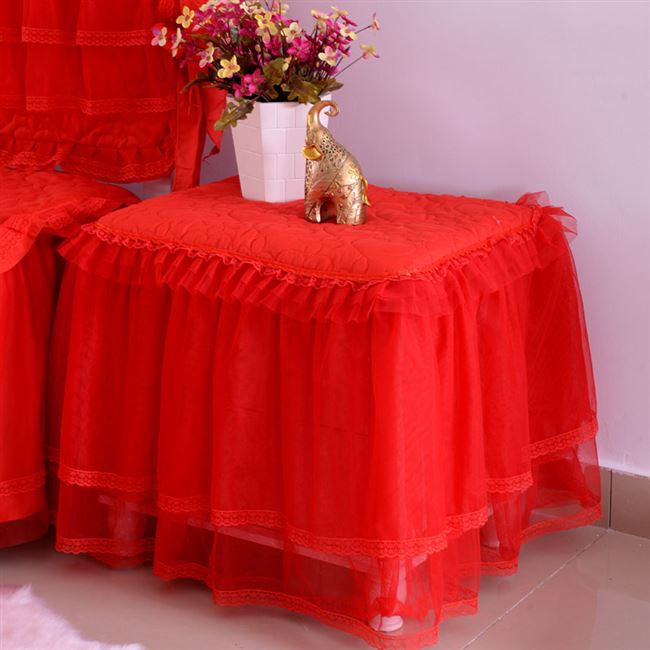 Ren bao gồm tất cả bao gồm cả đầu giường trải bàn trải giường ngủ phong cách công chúa Hàn Quốc che bụi phủ khăn chần bông dày nhỏ khăn trải bàn nhỏ bảo vệ - Bảo vệ bụi