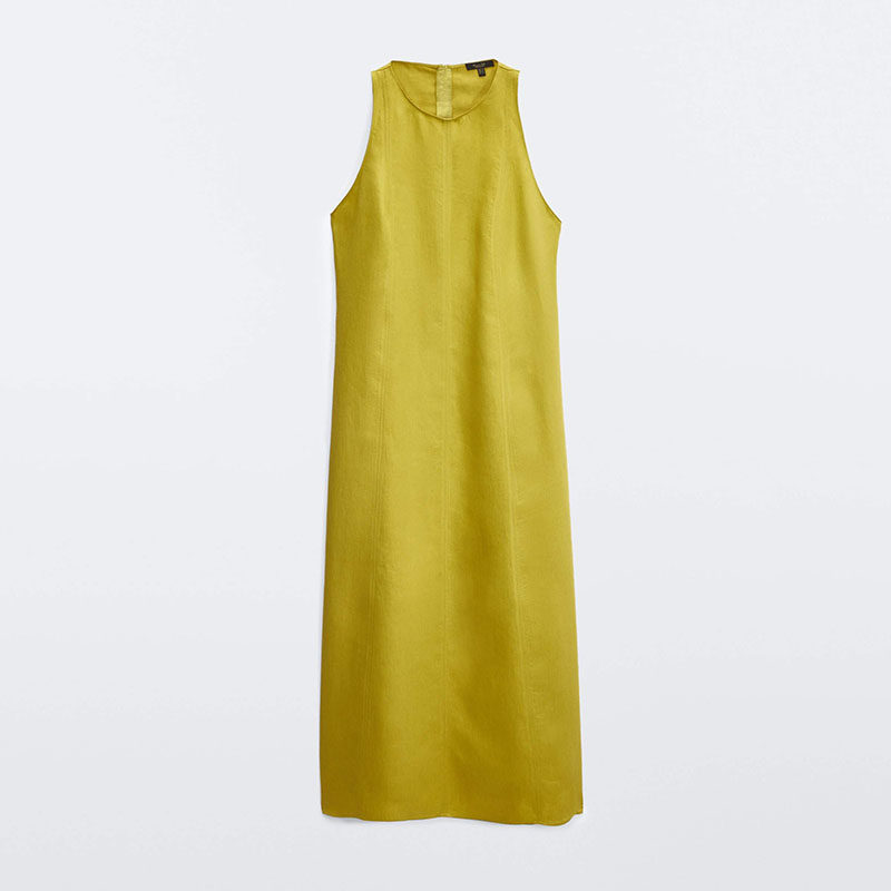 slip for under linen dress Long linen Under Slip