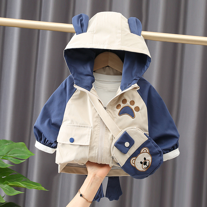 Boys' Jacket, New Stylish Spring and Autumn Style, Children's Top for Fall, Trendy Baby Clothing for 1-Year-Old Boys, Handsome Autumn Outfit Boys' Jacket, New Stylish Spring and Autumn Style, Children's Top for Fall, Trendy Baby Clothing for 1-Year-Old Boys, Handsome Autumn Outfit