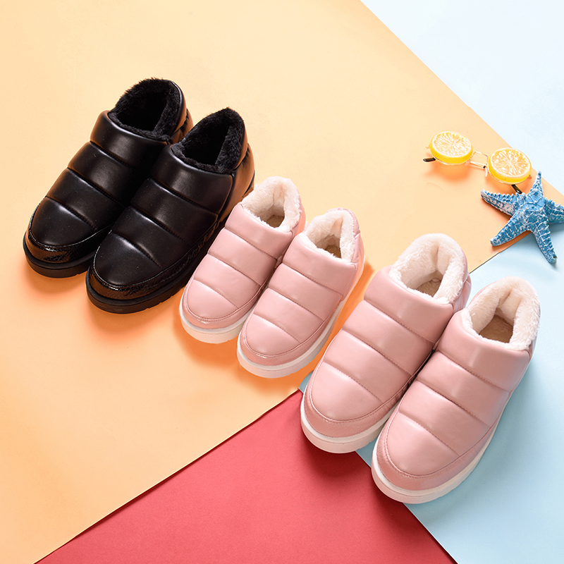 Winter new parent-child cotton slippers women's furniture home indoor non-slip warm men outwear children cute cotton tug