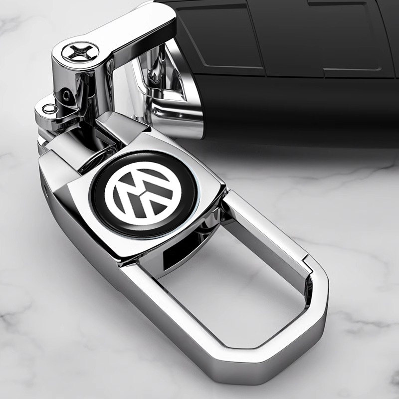 Volkswagen Car Keychain for Lavida, Bora, Passat, and Sagitar, Alloy Chain Buckle, Unisex Waist Ring Pendant, Personalized