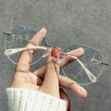 Сяохонгу те же бриллианты безрамные очки женщины -женщины с цифровым цифровым пищеварением iopoppan eye Framework Supply