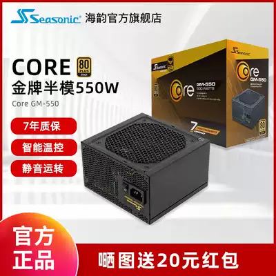 Haiyun CORE GM 550 rated 550W gold medal half-mode desktop computer host main case computer power mute