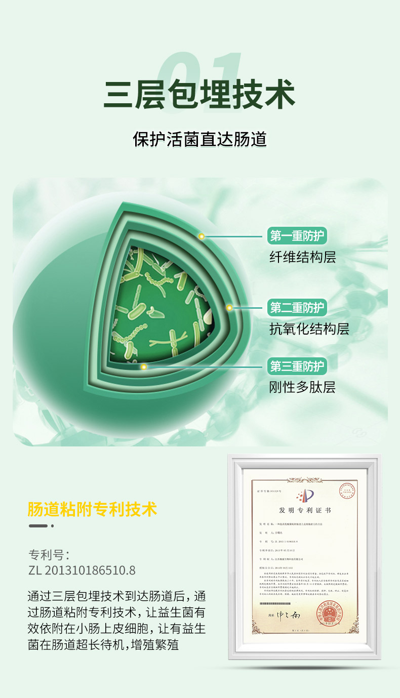 益奇佳 千亿级益生菌冻干粉 20包 呵护肠道健康 图8