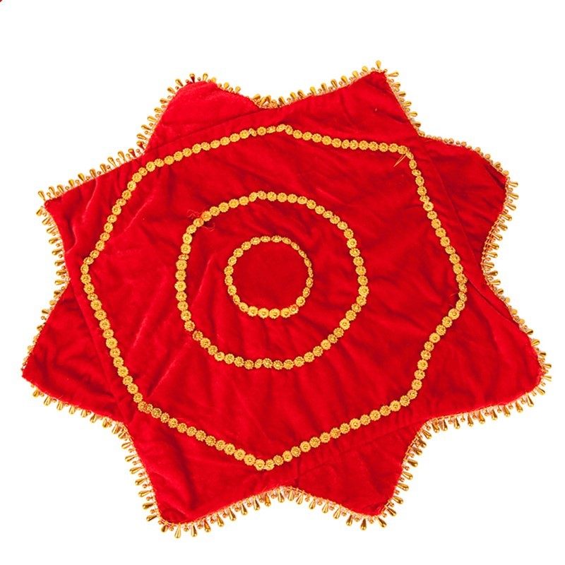 Handpa Flower Dance Square Dance Piazza Red Handkerchief for Children's Examination Two people turn to the northeast Twice Seedlings Song Dancing Props