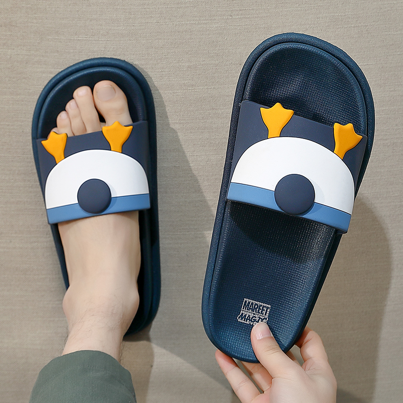 In sandals men's household use of summer Korean version of the red duck personality trend indoor and outdoor wear anti-slip couple thick soles