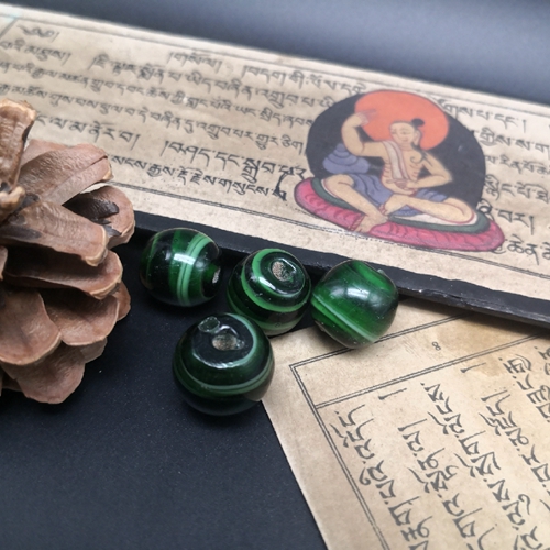 15mm Republic of China Ink Green Tangle Jade Superior Gallows Old Glazed Single Price-Taobao