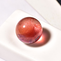 Natural yellow Super seven single beads Purple Orange two color men and women DIY Duobao pendant bracelet with beads three round backbone Crystal