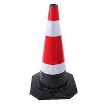 70cm rubber road cone reflective cone ice cream cone roadblock cone barrel prohibited parking special safety warning cone parking column