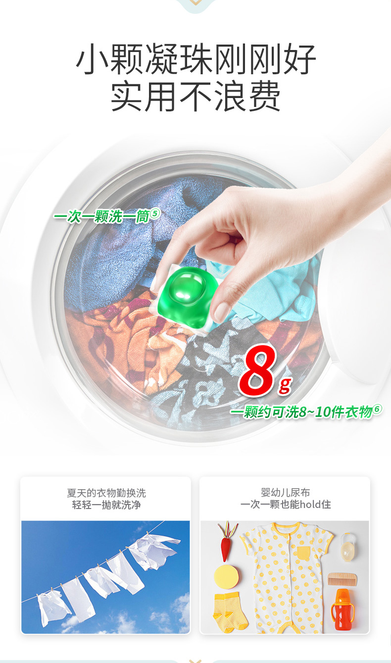 立白 浓缩洗衣凝珠 52颗 图5
