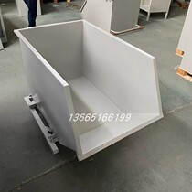 Heavy-duty self-unloading iron chip truck dump truck chip receiving box iron slag filter slag industrial garbage bin bottom dump box special offer