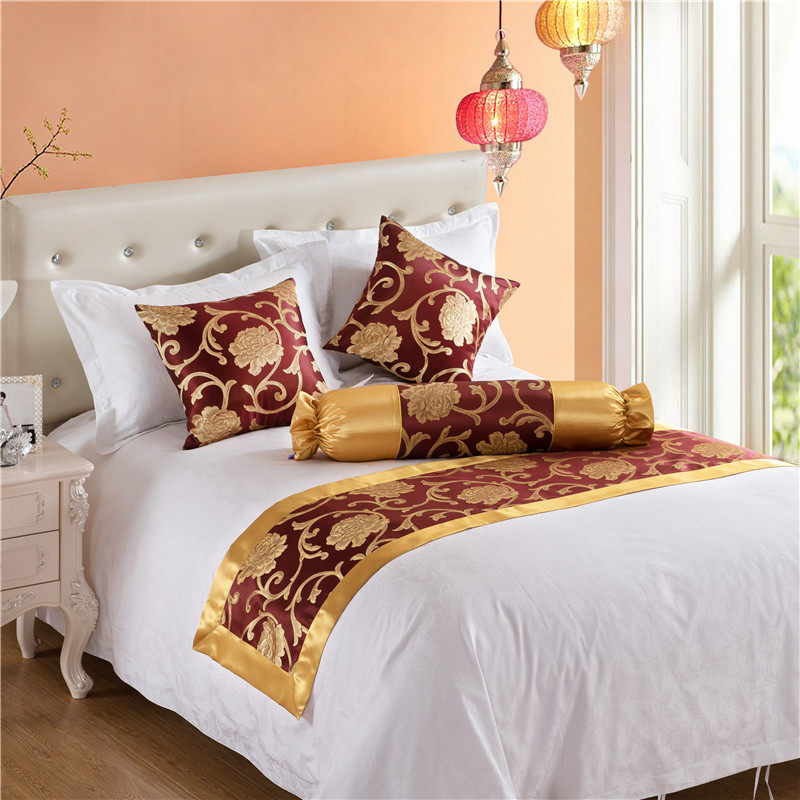 Hotel Bed Flag Bed Cover Bed Tail Towel Homestay Ethnic Style Home Bedding Bedding Accessories Guesthouse Nordic ins