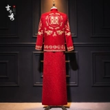 Традиционный свадебный наряд Сюхэ, вечернее платье, мужское свадебное платье, китайский стиль