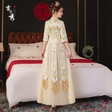 Традиционный свадебный наряд Сюхэ, свадебное платье для беременных, вечернее платье, цвета шампанского, коллекция 2023, большой размер