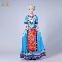 Синяя юбка ручной работы, аксессуар для волос