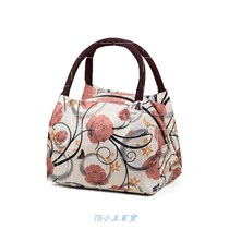 Canvas bag women 2021 new waterproof Oxford cloth hand-carried lunch when small cloth bags for middle-aged and elderly people to work