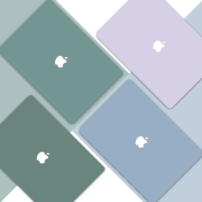 Morandi Solid Color Notebook Skin Is Suitable for Apple MacBook Air 13 Pro 1516inch A1466 1989 2179 2241 2289 2337 1502 Simple Computer Case Sticker