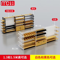 Famous creation Nakajima display cabinet Pet stationery store shelves Jewelry boutique maternal and infant milk powder double-sided Nakajima container rack