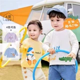 Детская футболка, базовый приятный телу лонгслив, весенняя хлопковая демисезонная осенняя толстовка для раннего возраста для девочек