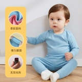 Детский флисовый удерживающий тепло зимний комплект, детское нижнее белье, бандаж пупочный, штаны подходит для мужчин и женщин, пижама для раннего возраста, высокая талия