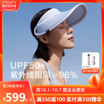 Under the banana sunscreen hat female UV protection empty top outdoor locomotive multi-color sun hat female sun hat beach hat