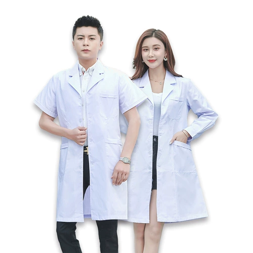 Летняя тонкая химическая униформа врача для работы подходит для мужчин и женщин для школьников, короткий рукав, подходит для студента