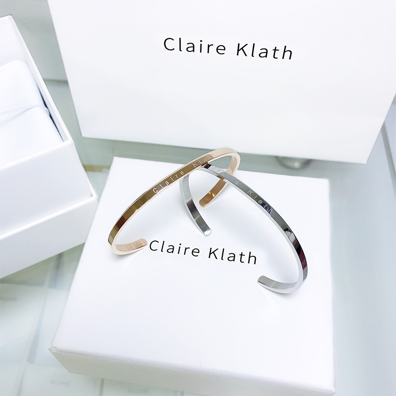 Claire Klath Gypsophila Bracelet Silver Women's Pure Silver Men's Couple Style Pair of Bracelets Jewelry Birthday Gift