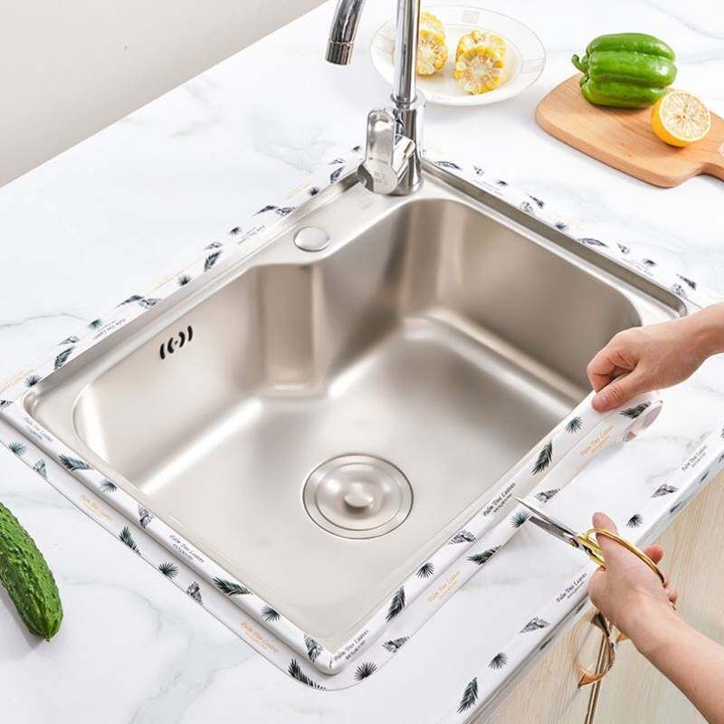 Water sink stove waterproof and mildew-proof seam edge sealing strip vegetable basin edge sealing strip toilet base edge strip self-adhesive strip