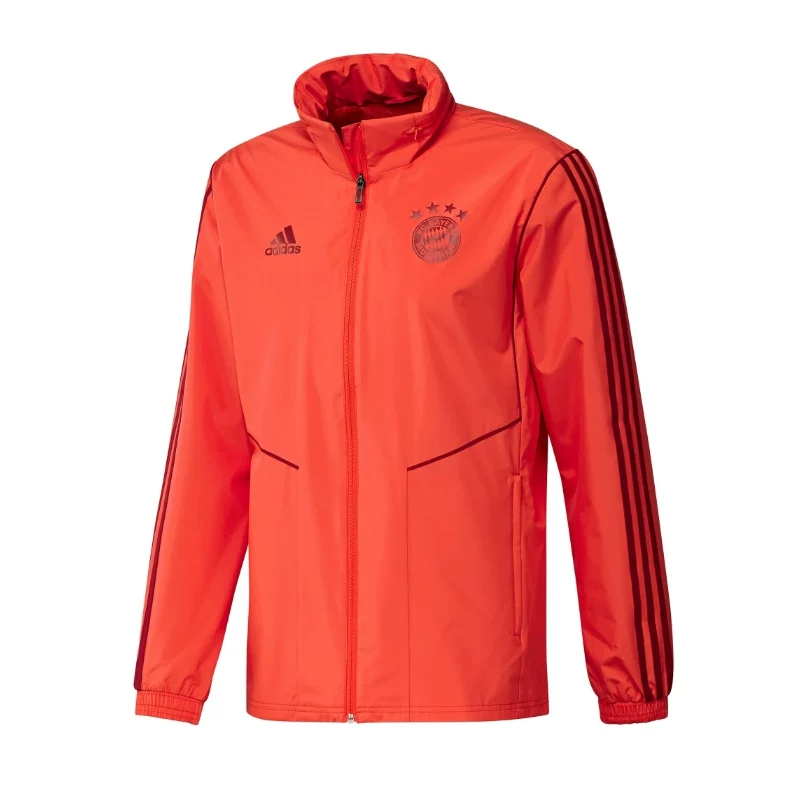 Спортивная красная куртка Adidas для тренировок с молнией